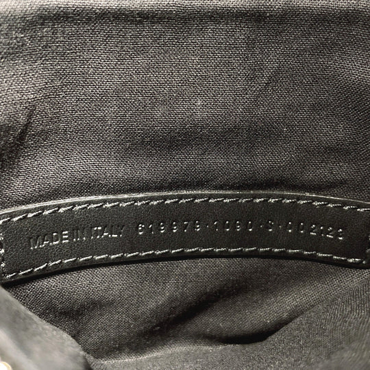 BALENCIAGA Handbag 619979・1090・S・002123 canvas black 2WAY Wave XS