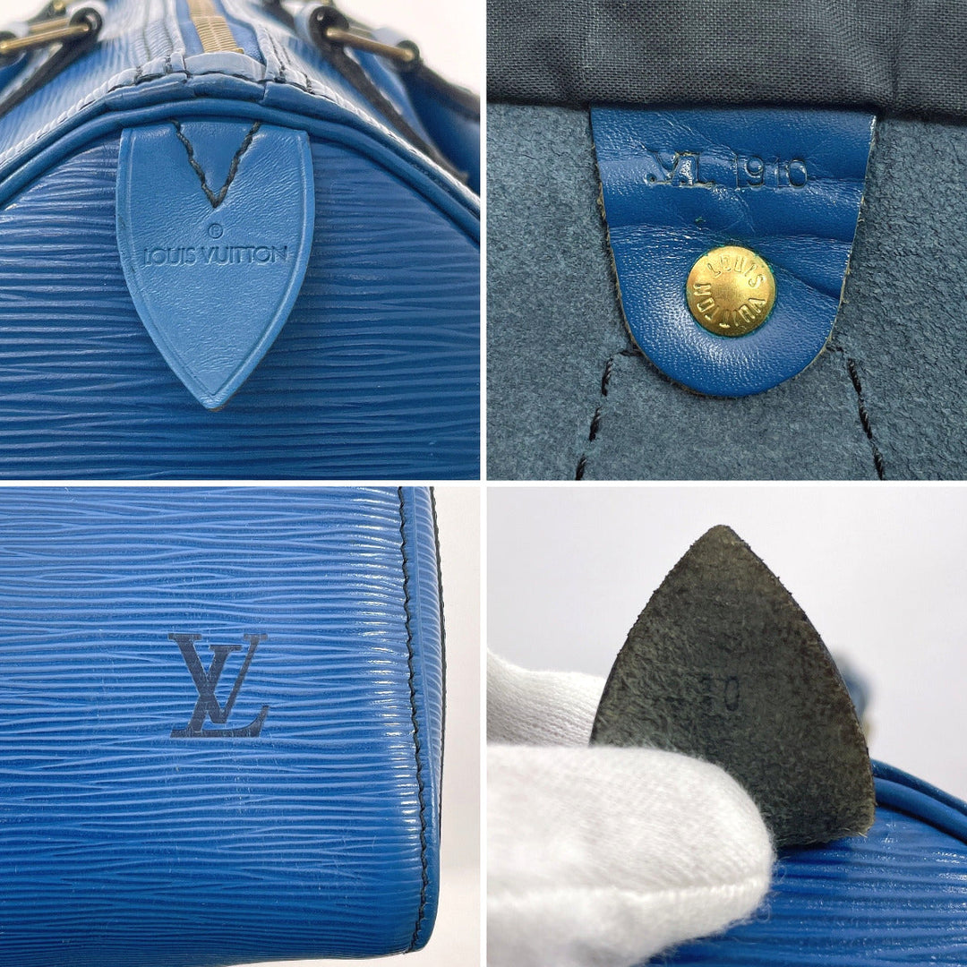 LOUIS VUITTON Handbag M43005 Epi Leather blue Speedy 30 Women Used Authentic