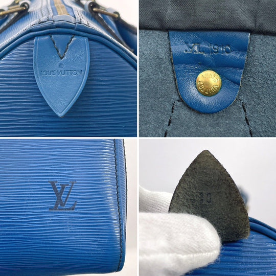 LOUIS VUITTON Handbag M43005 Epi Leather blue Speedy 30 Women Used Authentic