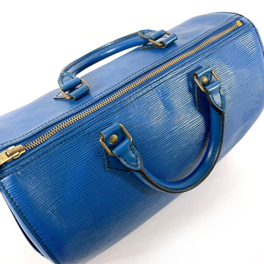 LOUIS VUITTON Handbag M43005 Epi Leather blue Speedy 30 Women Used Authentic