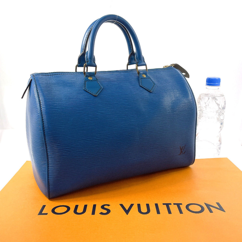 LOUIS VUITTON Handbag M43005 Epi Leather blue Speedy 30 Women Used Authentic