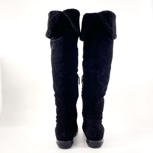MIUMIU boots Suede black Mouton boots 37 1/2