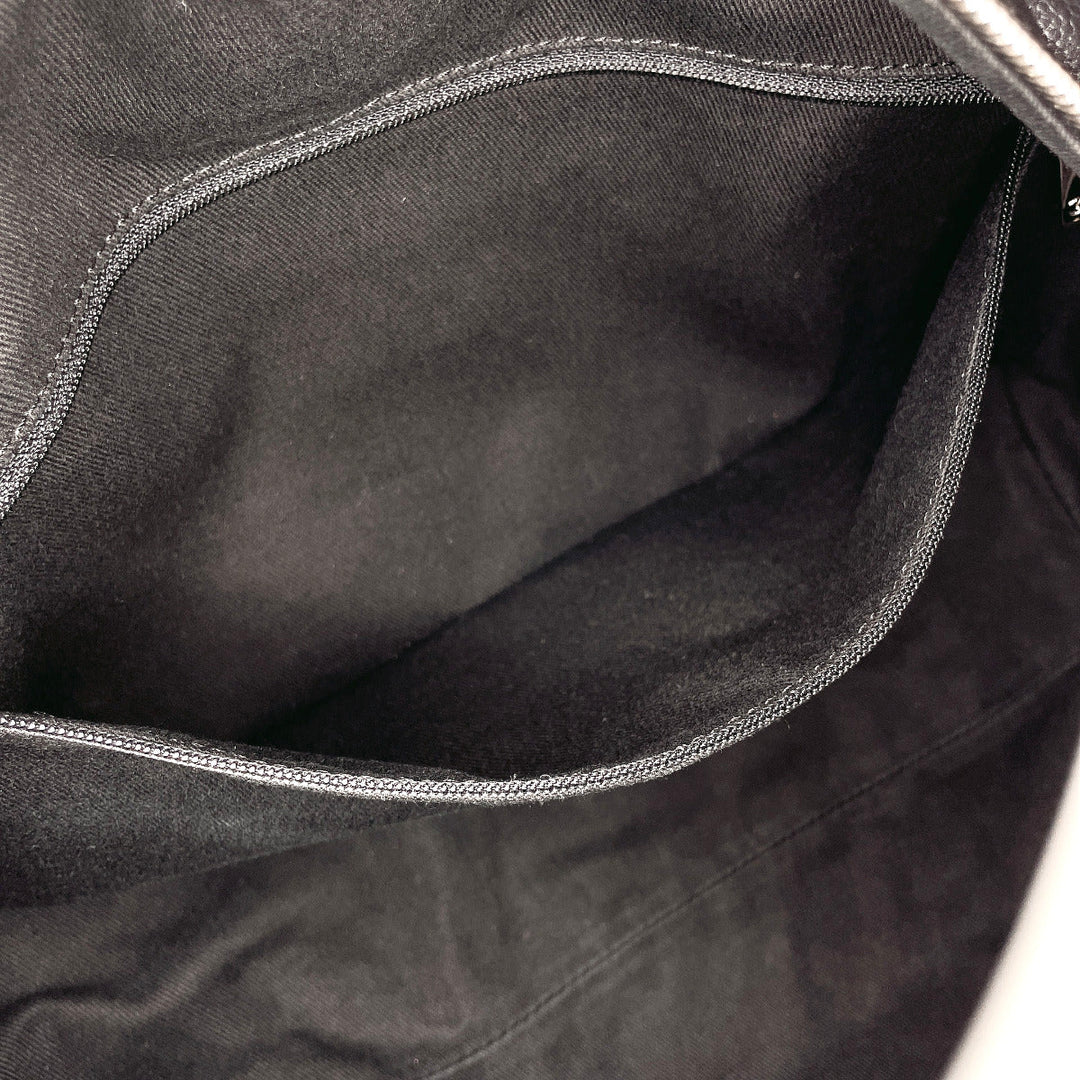 CHANEL Handbag Matt caviar skin black COCO Mark Matrasse