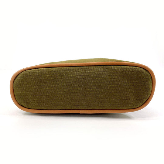 HERMES Pouch Cotton , 100% cotton khaki Bollid pouch mini