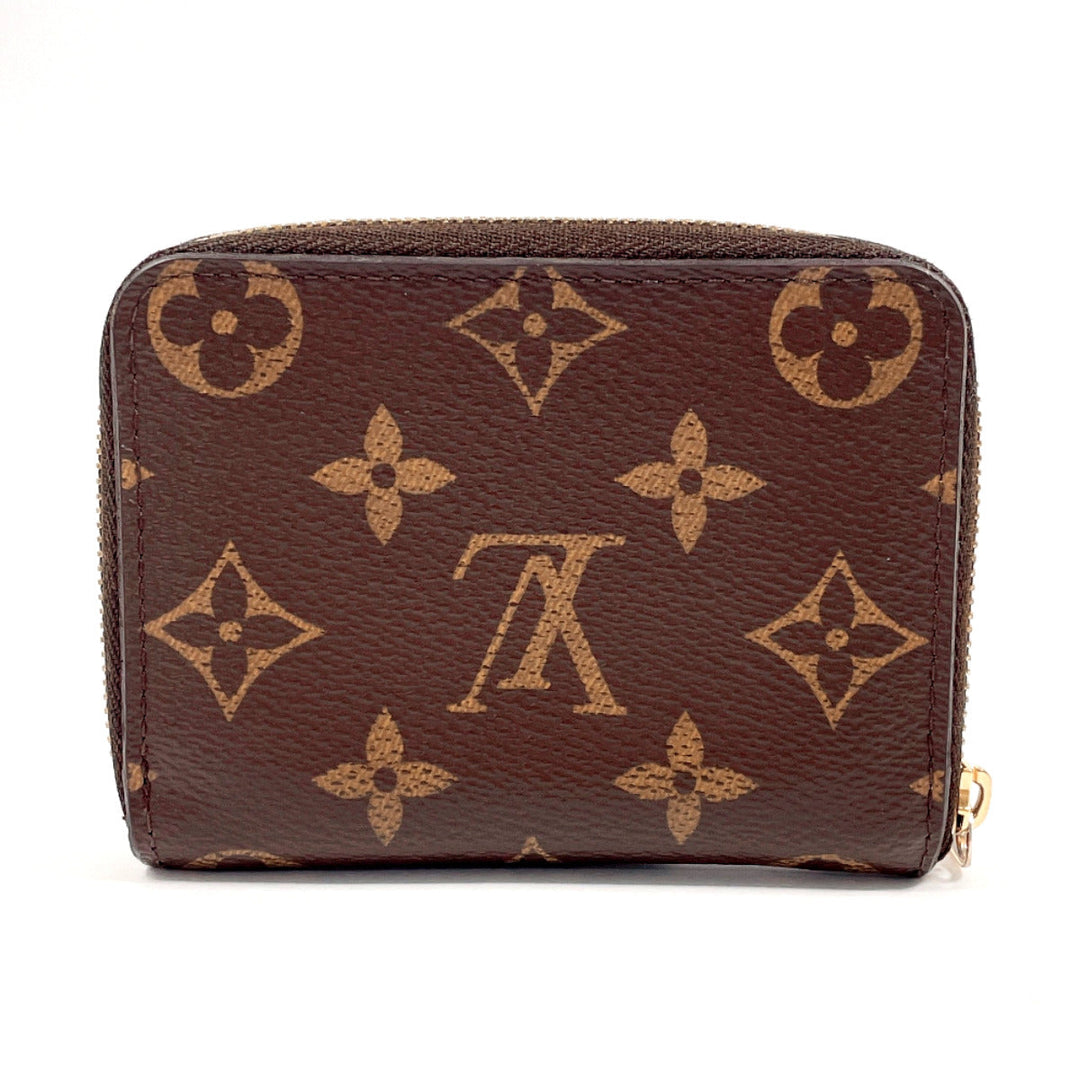 LOUIS VUITTON Coin case M60067 Monogram canvas Brown Zippy coin purse unisex Used Authentic