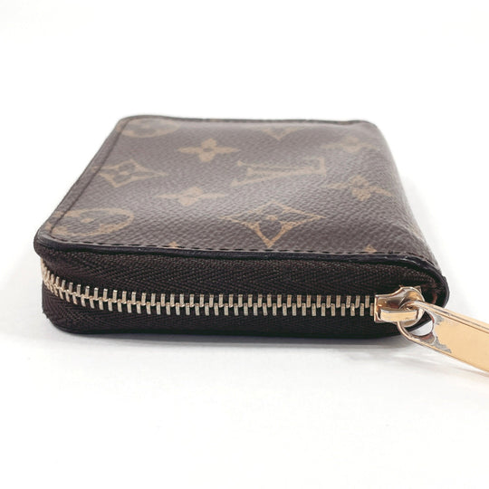 LOUIS VUITTON Coin case M60067 Monogram canvas Brown Zippy coin purse unisex Used Authentic