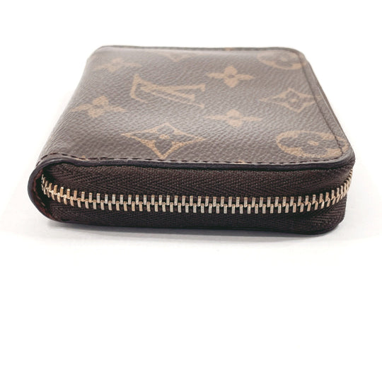 LOUIS VUITTON Coin case M60067 Monogram canvas Brown Zippy coin purse unisex Used Authentic