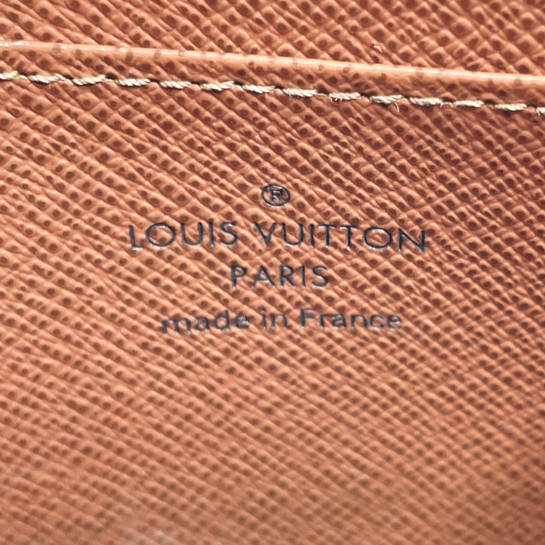 LOUIS VUITTON Coin case M60067 Monogram canvas Brown Zippy coin purse unisex Used Authentic