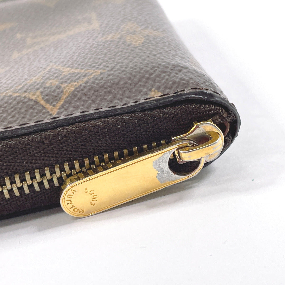 LOUIS VUITTON Coin case M60067 Monogram canvas Brown Zippy coin purse unisex Used Authentic