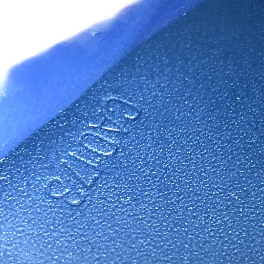 LOUIS VUITTON Long Wallet Purse M90047 Monogram Vernis blue Zippy wallet unisex Used Authentic