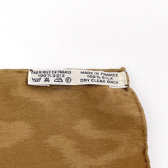 HERMES scarf Silk, 100% silk Brown KENYA Kenya Animal Carre 90