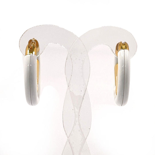 FENDI Pierce metal gold F is Fendi Women Used Authentic
