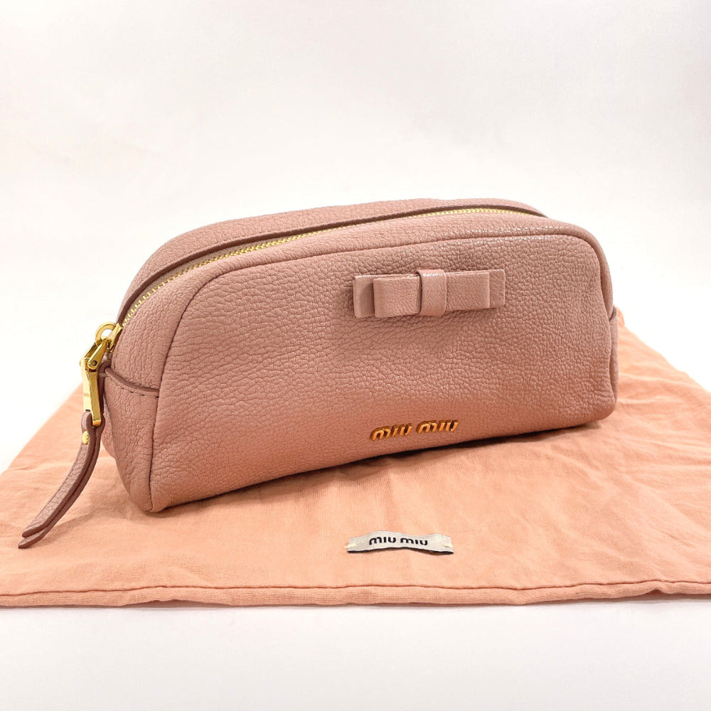 MIUMIU Pouch leather pink