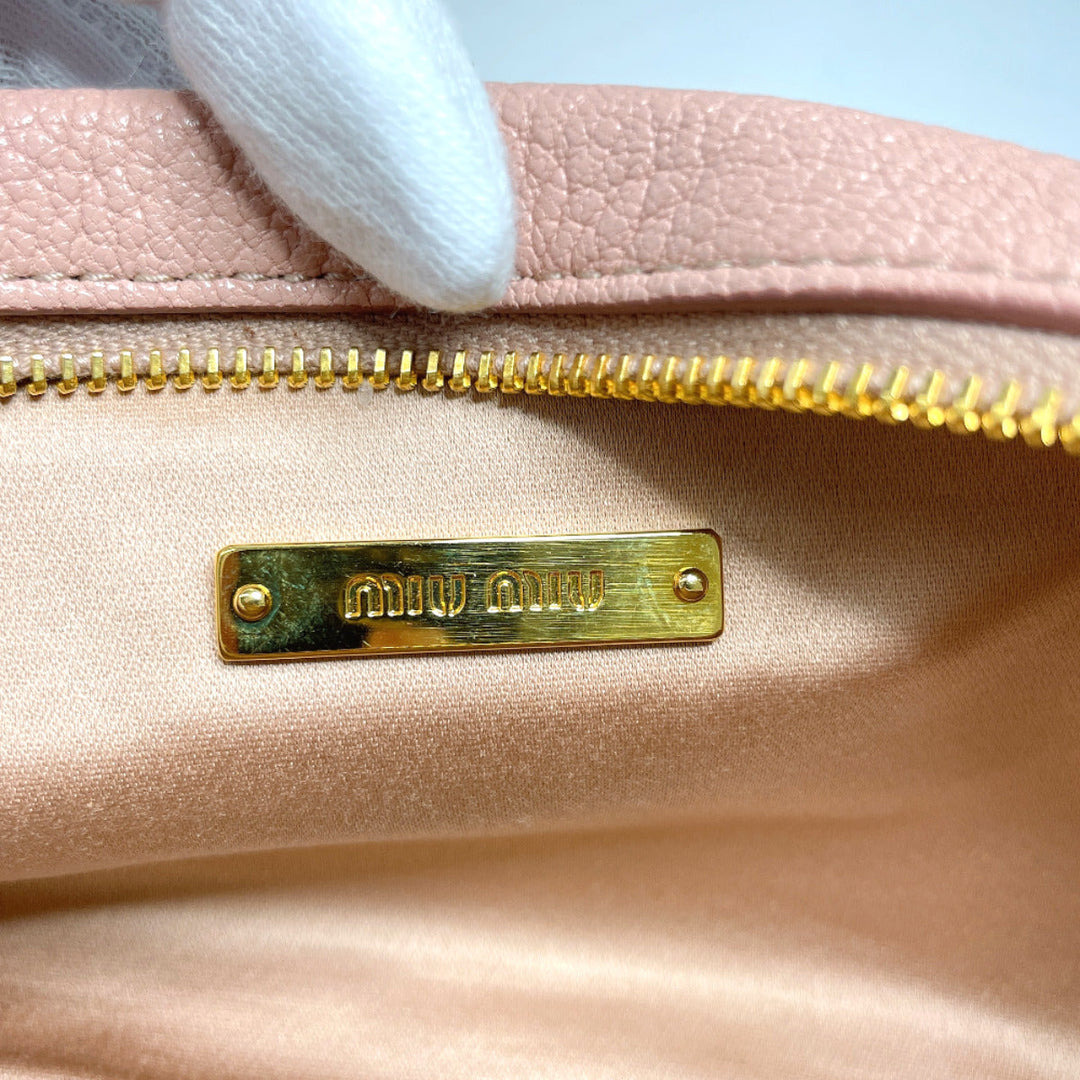 MIUMIU Pouch leather pink