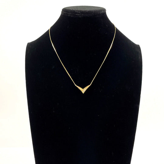 Christian Dior Necklace Metal, Rhinestone gold