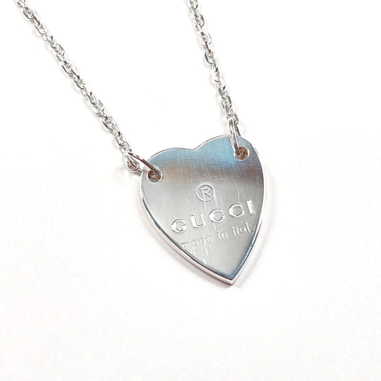 GUCCI Necklace 223512 J8400 8106 Silver925 Silver Trademark Heart