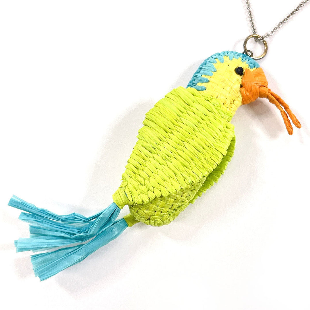 PRADA Necklace Silver925, Raffia Silver Bird motif