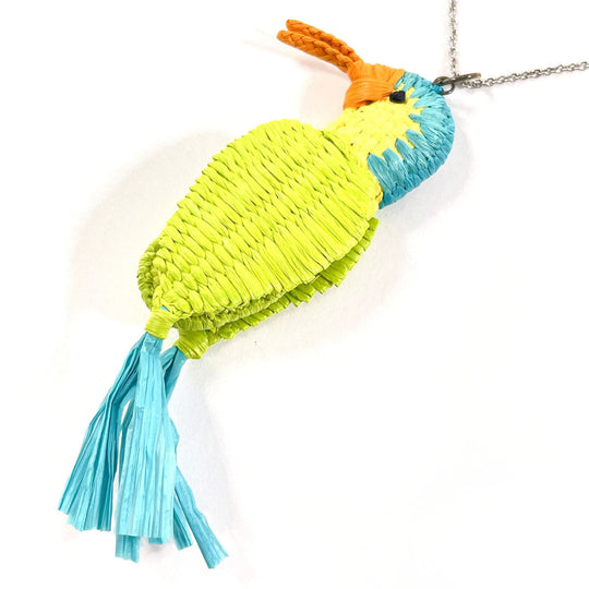 PRADA Necklace Silver925, Raffia Silver Bird motif