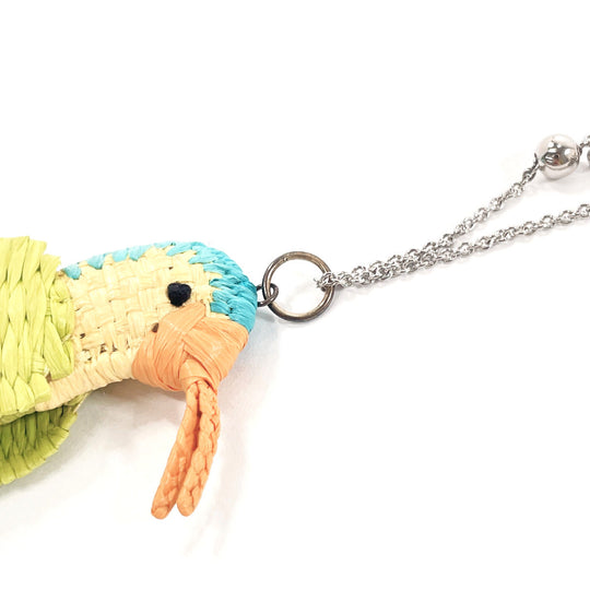 PRADA Necklace Silver925, Raffia Silver Bird motif