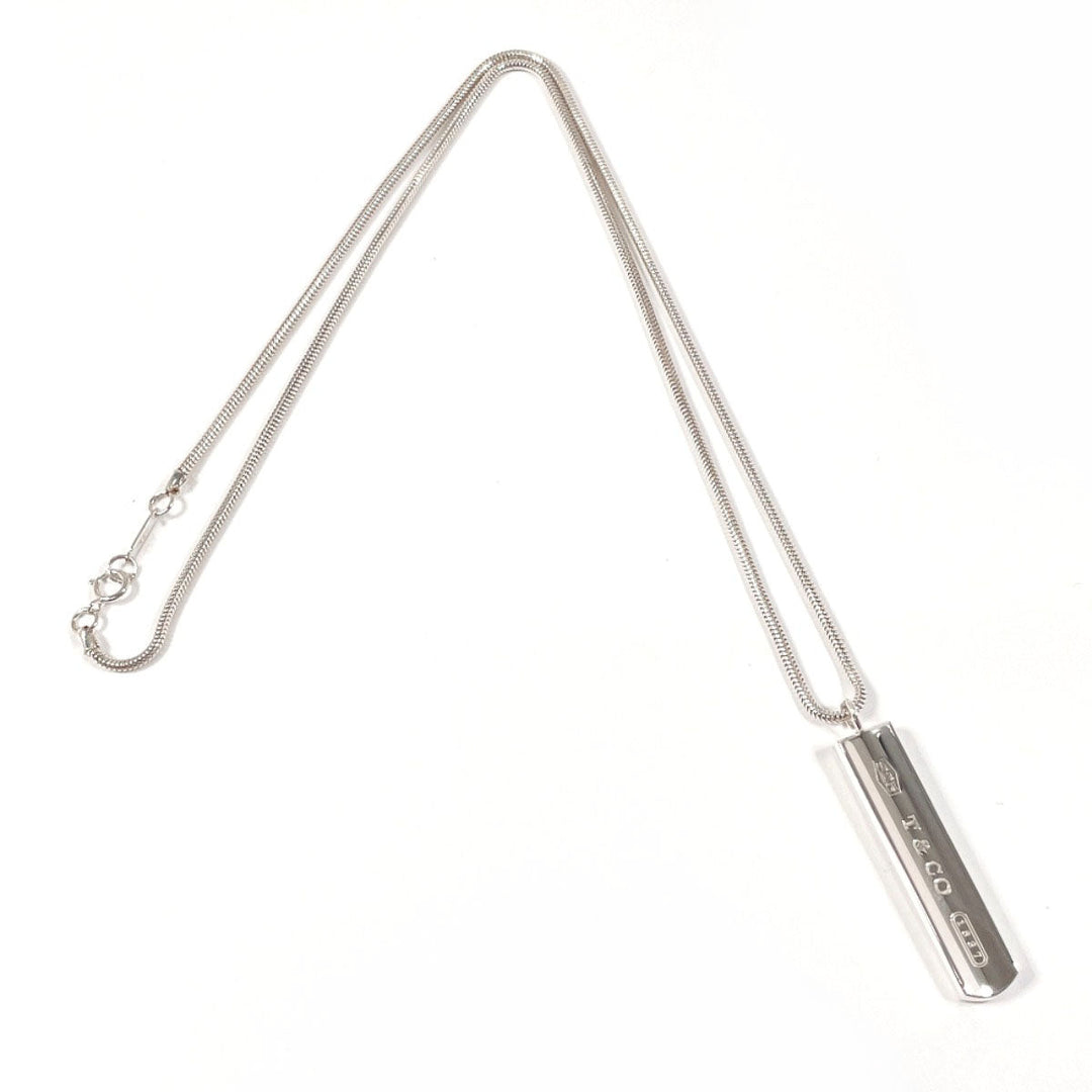 TIFFANY&Co. Necklace Silver925 Silver Bar Pendant 1837