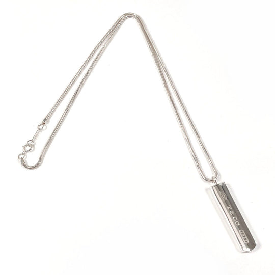 TIFFANY&Co. Necklace Silver925 Silver Bar Pendant 1837