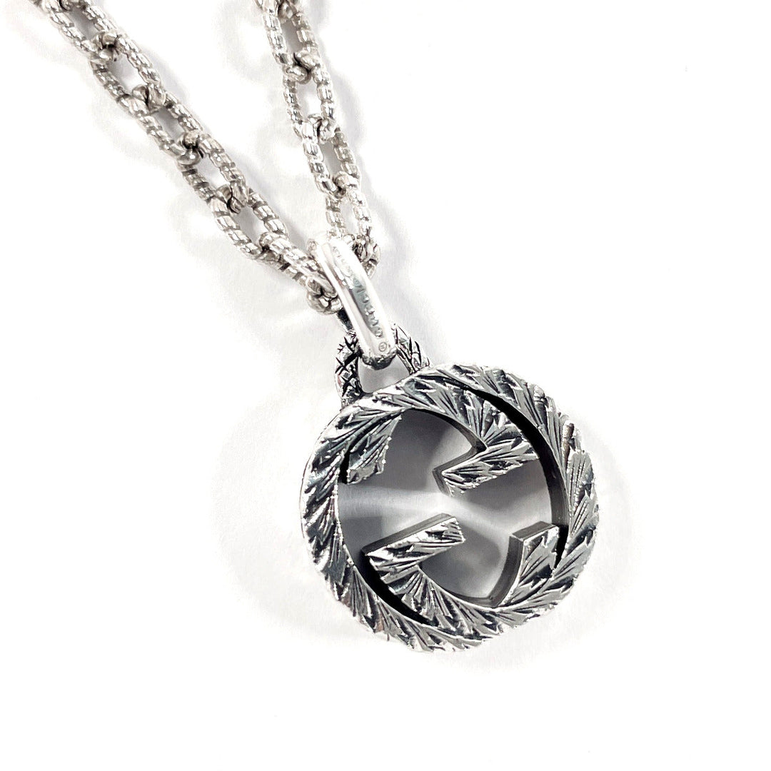 GUCCI Necklace 455307 J8400 0811 Silver925 Silver Interlocking G