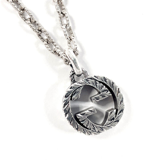 GUCCI Necklace 455307 J8400 0811 Silver925 Silver Interlocking G