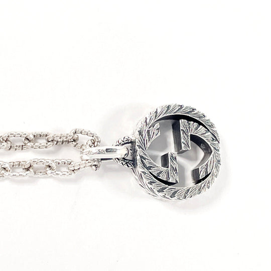 GUCCI Necklace 455307 J8400 0811 Silver925 Silver Interlocking G
