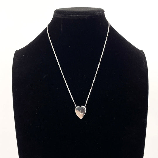 GUCCI Necklace 223512 J8400 8106 Silver925 Silver Trademark Heart