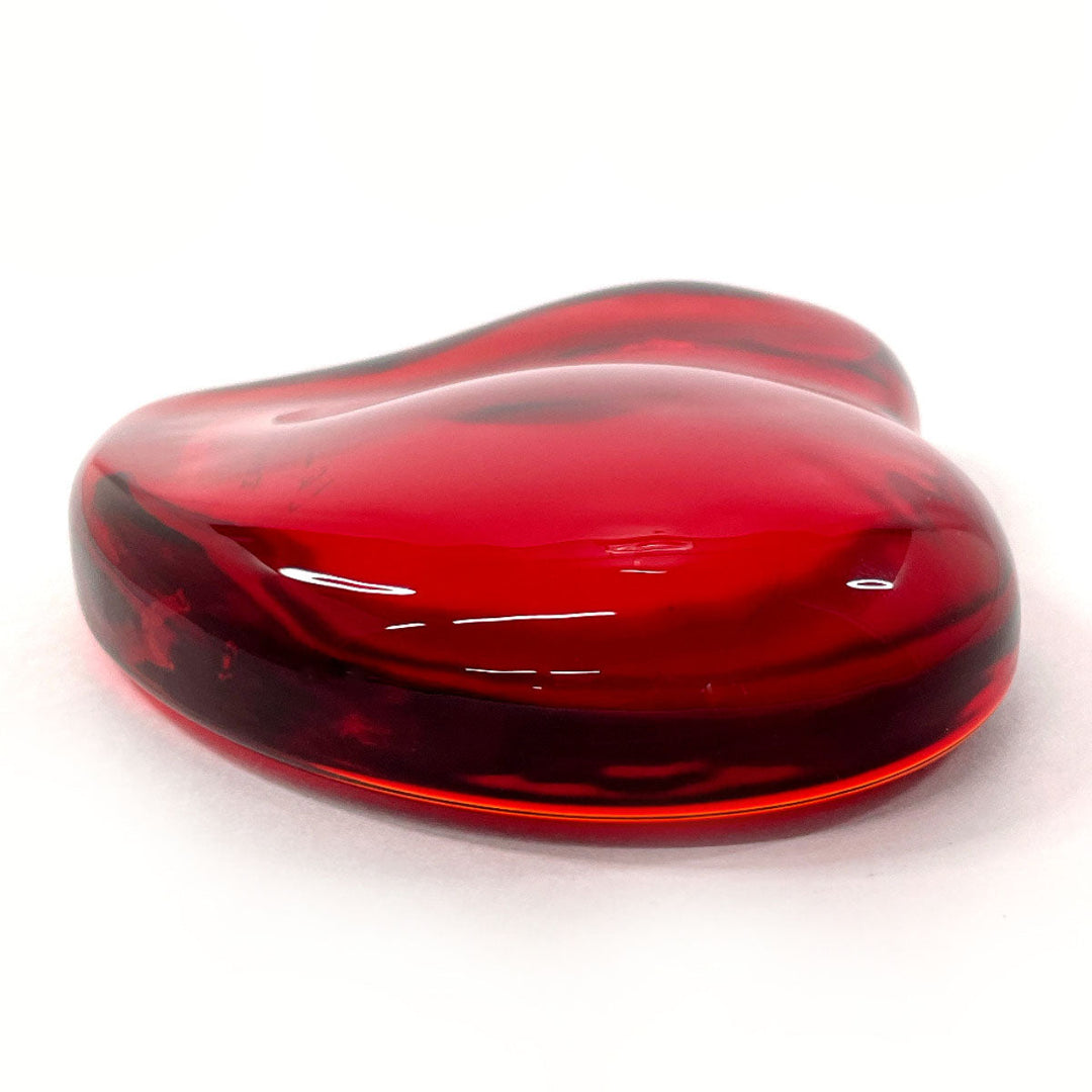 TIFFANY&Co. object Glass Red El Saperetti Heart paper weight