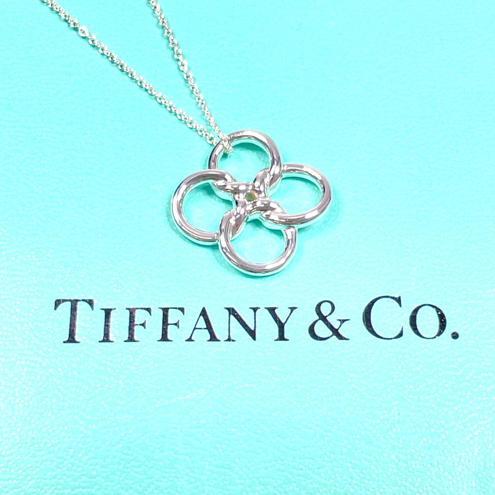 TIFFANY&Co. Necklace Silver925 Silver El Saperetti Quadro Folio Clover