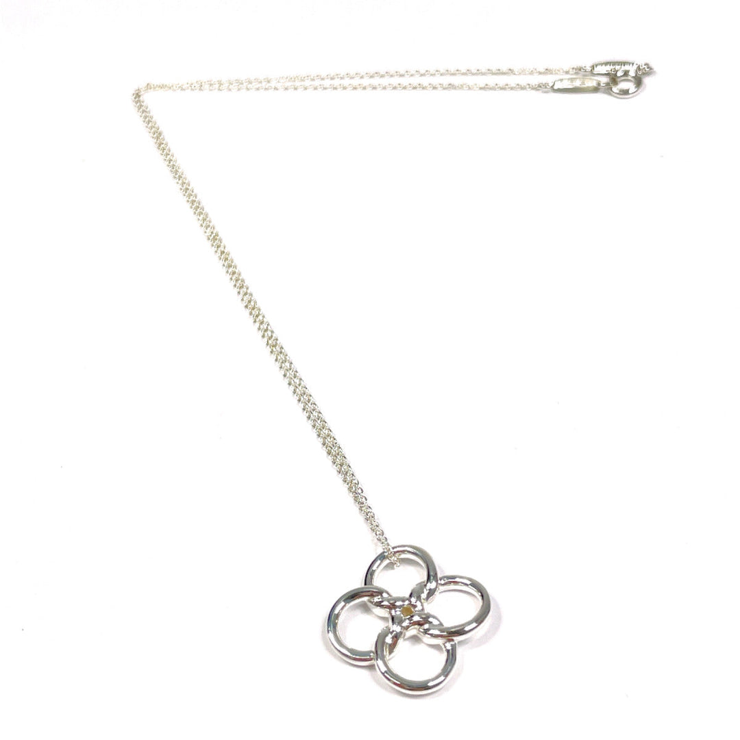 TIFFANY&Co. Necklace Silver925 Silver El Saperetti Quadro Folio Clover