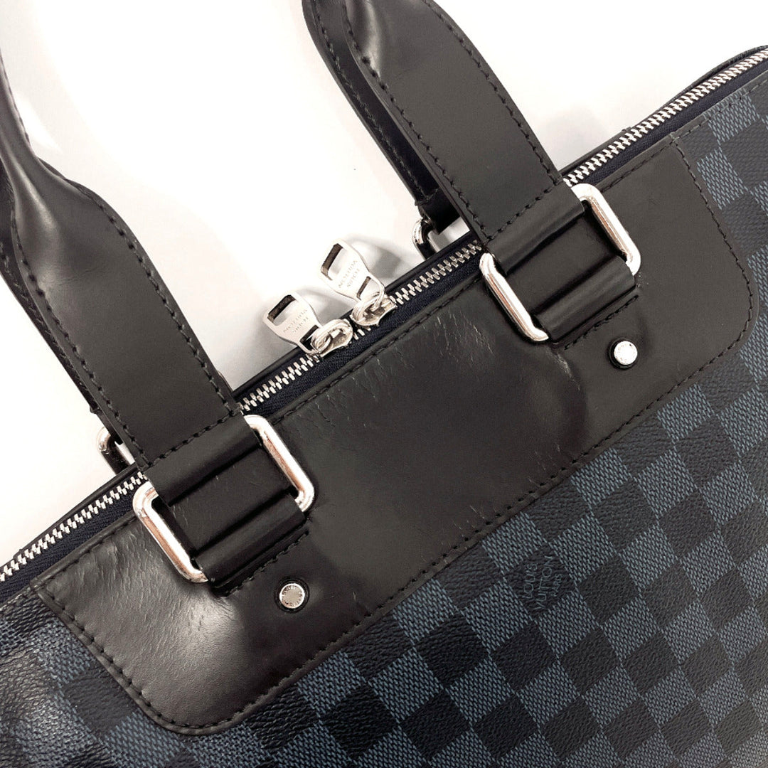 LOUIS VUITTON Business bag N42241 Damier Cobalt black 2WAY Porto Documents Jules mens Used Authentic