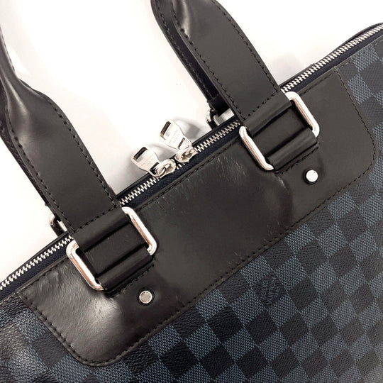 LOUIS VUITTON Business bag N42241 Damier Cobalt black 2WAY Porto Documents Jules mens Used Authentic