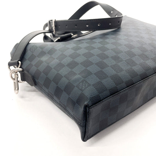 LOUIS VUITTON Business bag N42241 Damier Cobalt black 2WAY Porto Documents Jules mens Used Authentic