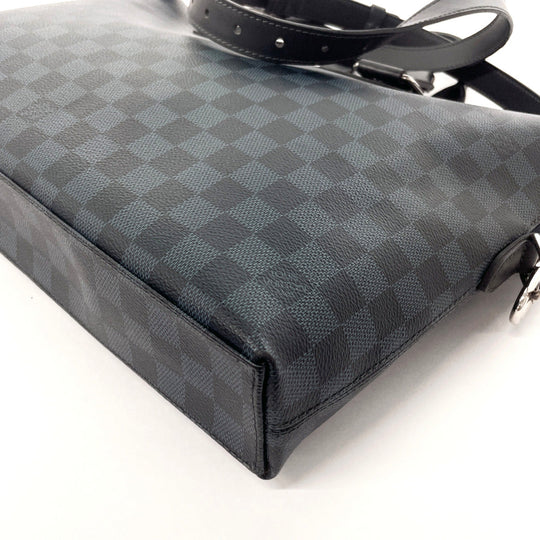 LOUIS VUITTON Business bag N42241 Damier Cobalt black 2WAY Porto Documents Jules mens Used Authentic