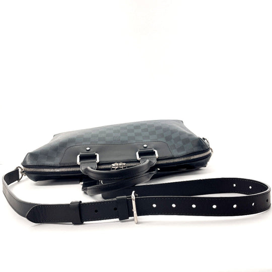 LOUIS VUITTON Business bag N42241 Damier Cobalt black 2WAY Porto Documents Jules mens Used Authentic