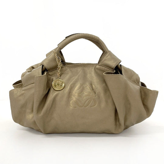 LOEWE Handbag leather gold Nappa Aire