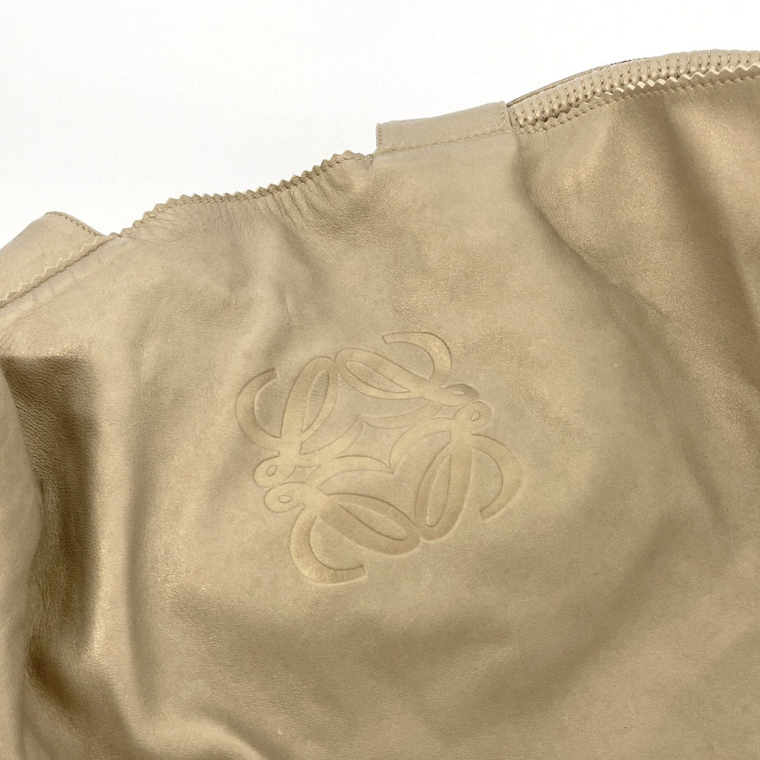 LOEWE Handbag leather gold Nappa Aire