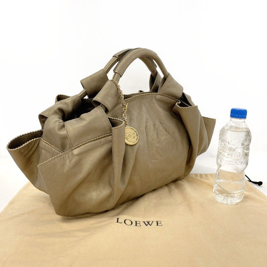 LOEWE Handbag leather gold Nappa Aire