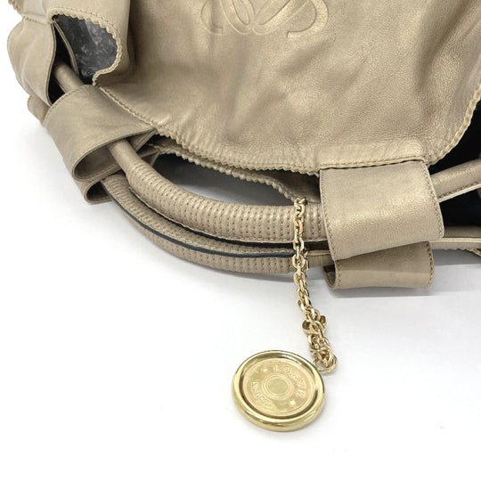 LOEWE Handbag leather gold Nappa Aire