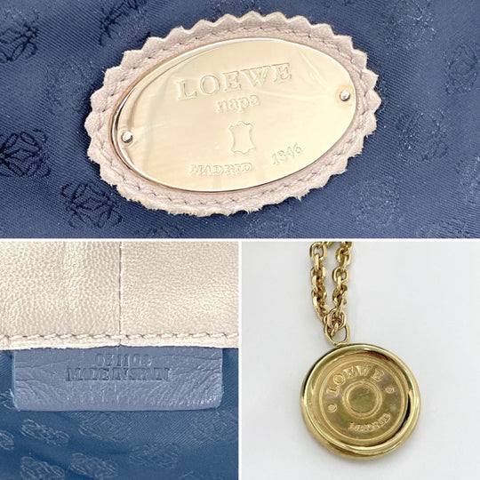 LOEWE Handbag leather gold Nappa Aire