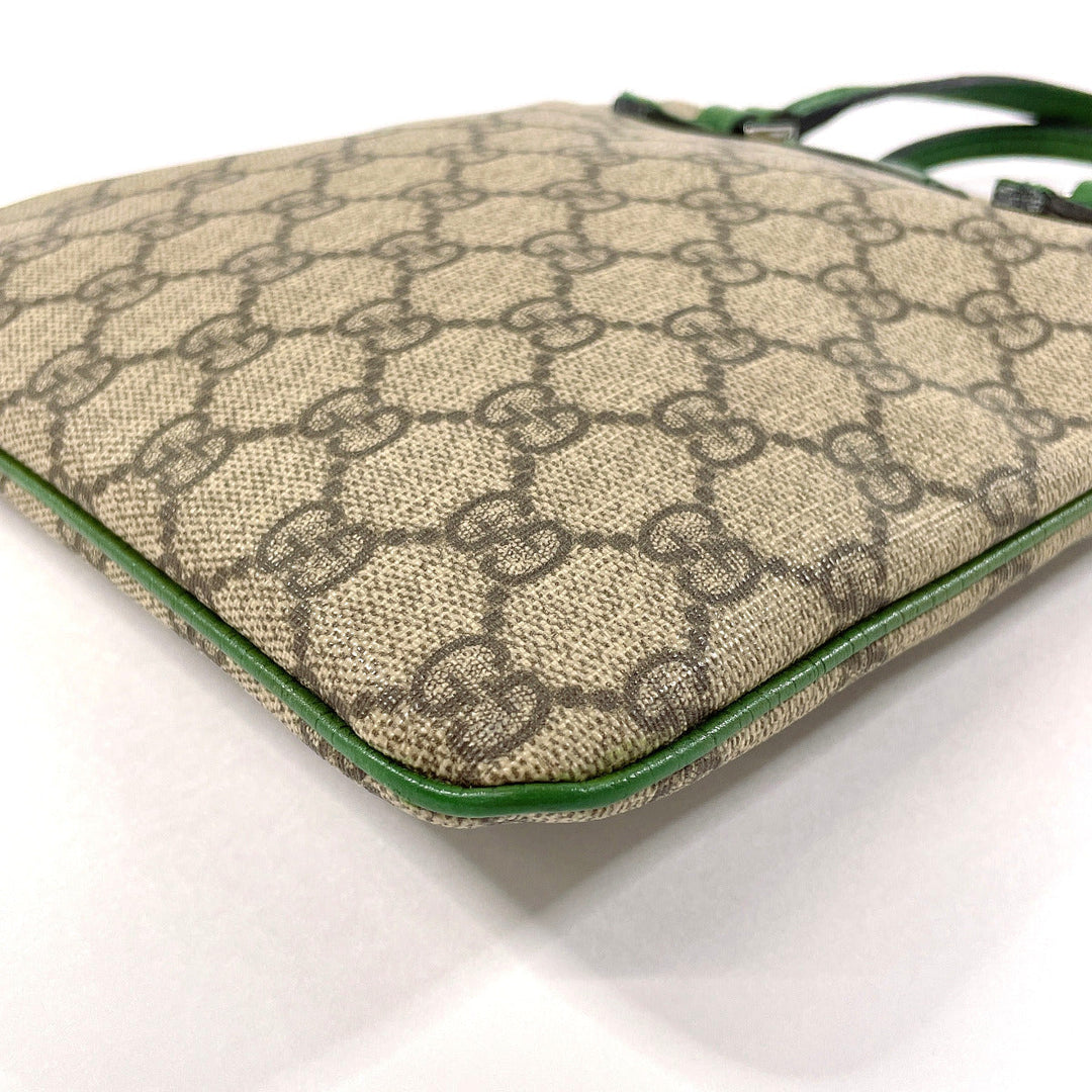 GUCCI Handbag 114600 GG Supreme canvas, leather beige Mini tote Women Used Authentic