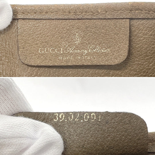 GUCCI Tote Bag 39.02.091 GG Supreme canvas, leather Brown Sherry line Old Gucci