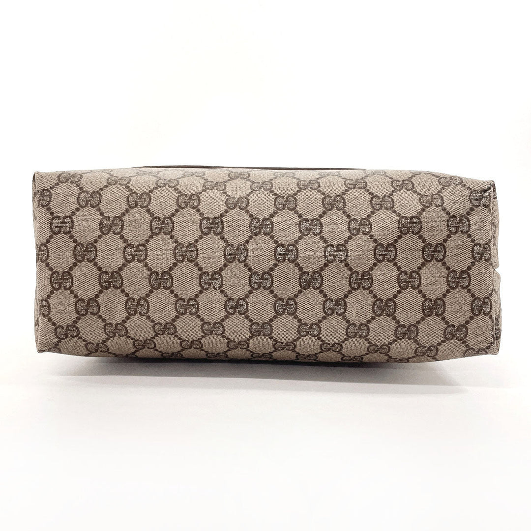 GUCCI Tote Bag 39・02・003 GG Supreme canvas, leather Brown Sherry line Old Gucci