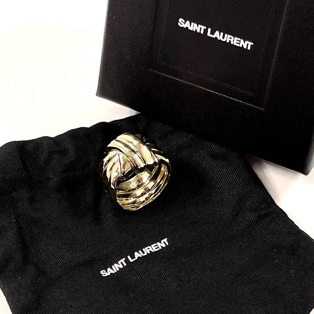 SAINT LAURENT PARIS Ring metal gold Women Used Authentic