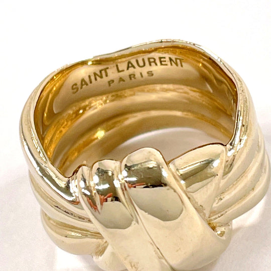 SAINT LAURENT PARIS Ring metal gold Women Used Authentic