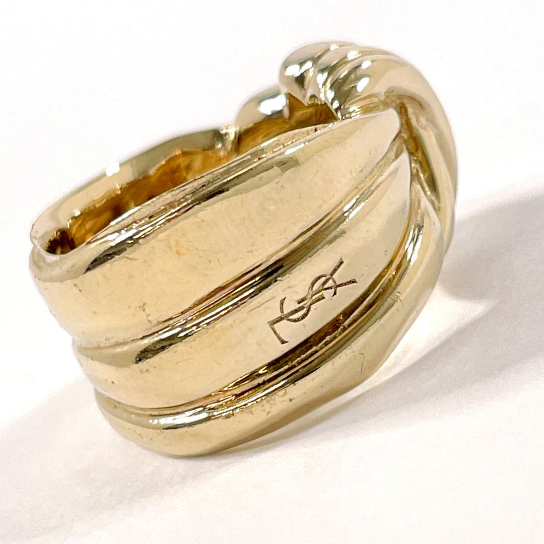 SAINT LAURENT PARIS Ring metal gold Women Used Authentic