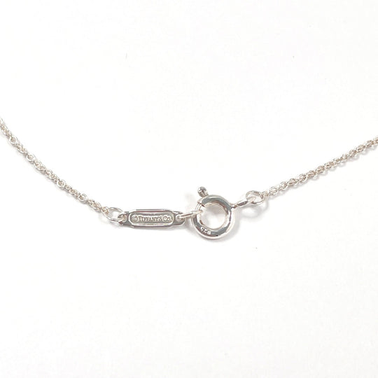 TIFFANY&Co. Necklace Silver925 Silver Fold heart Women Used Authentic