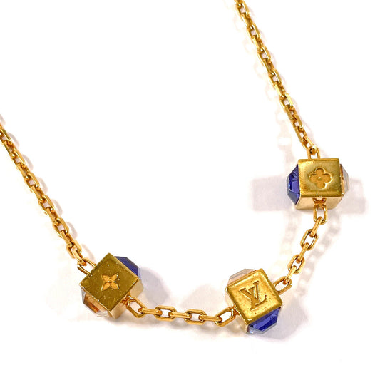 LOUIS VUITTON Necklace M65096 Metal, Swarovski gold Corey Gamble